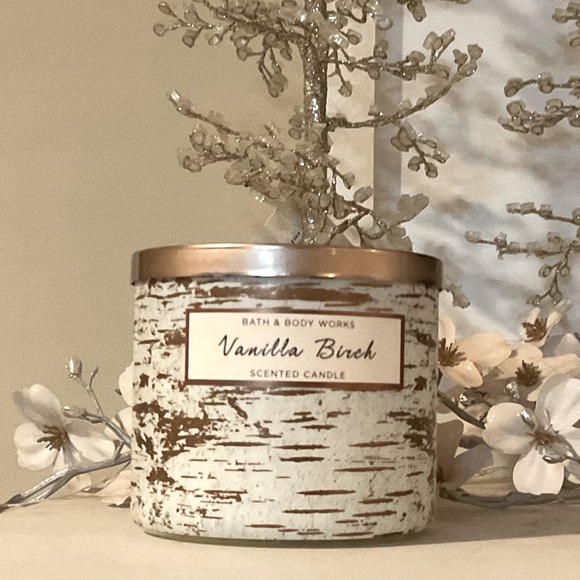 Bath & Body Works Other - Bath and Body Works Vanilla Birch 3 Wick Candle New